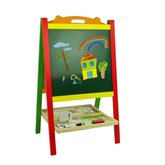 Children’s Two-Sided Drawing Board – Wooden Wisdom Toys (Bear Design, Ages 3+)