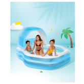 Intex Wet Set Collection Covered Kiddie Pool – Shaded, Spacious Fun for Kids (Ages 3+)