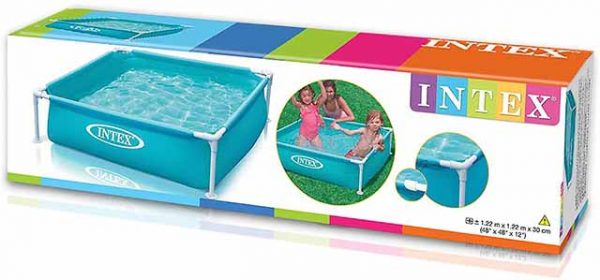 Intex Kids Mini Frame Pool Aqua 1.22 x 1.22 x 0.30 m