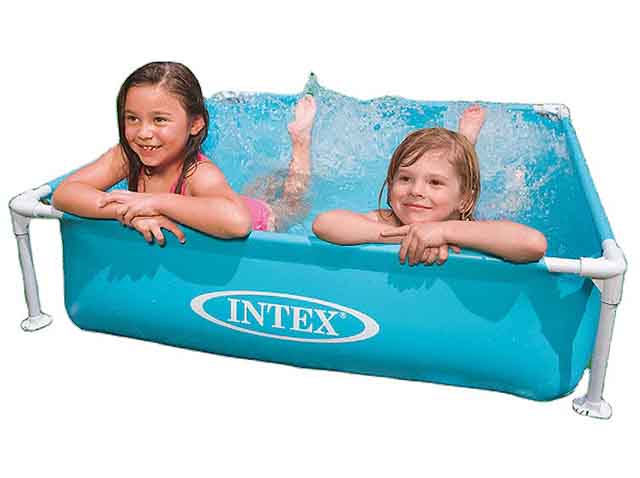 Intex Kids Mini Frame Pool Aqua 1.22 x 1.22 x 0.30 m