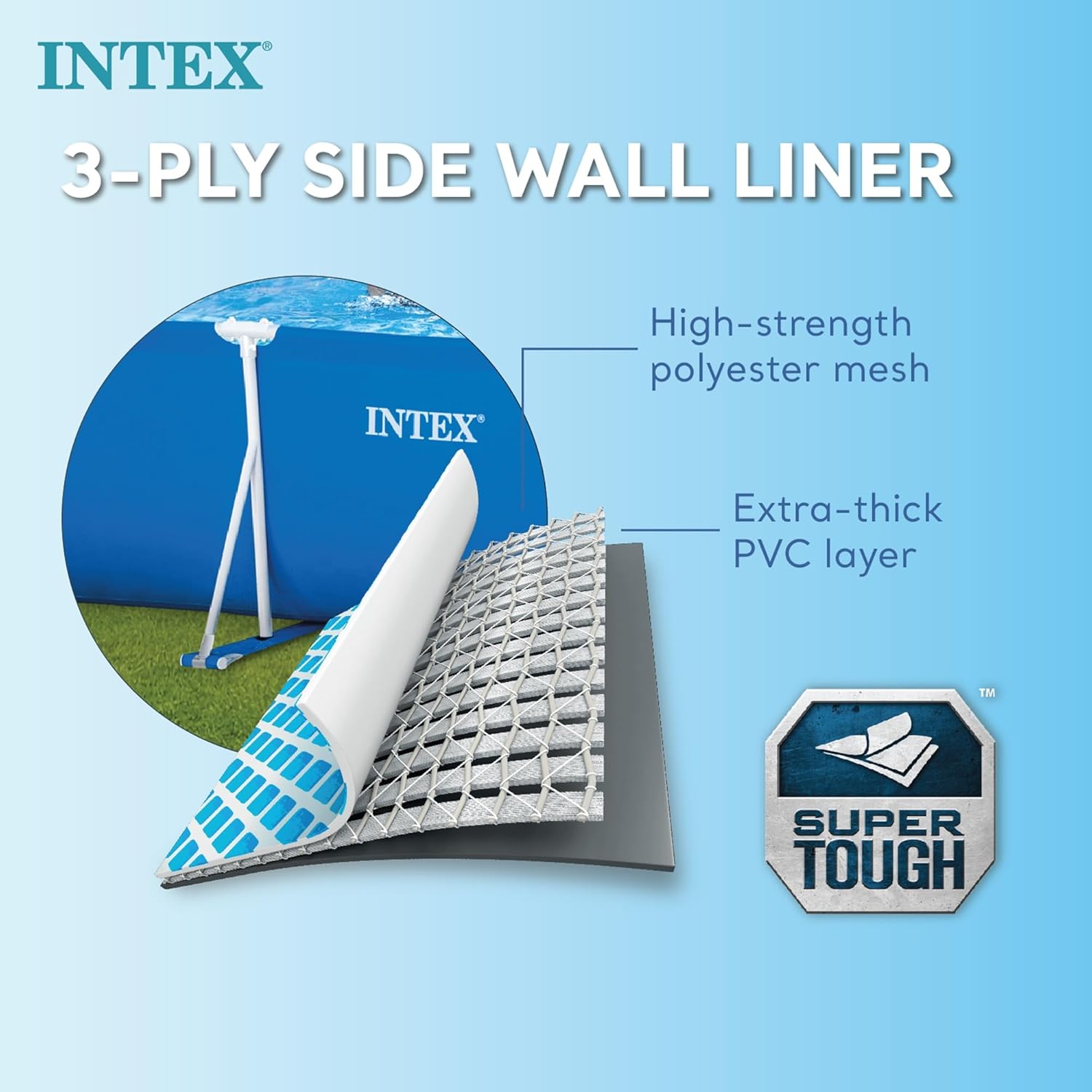 Intex Metal Frame Pool Rectangular 3 Mt x 2 Mt 28272 – Spacious, Durable & Family-Friendly Pool
