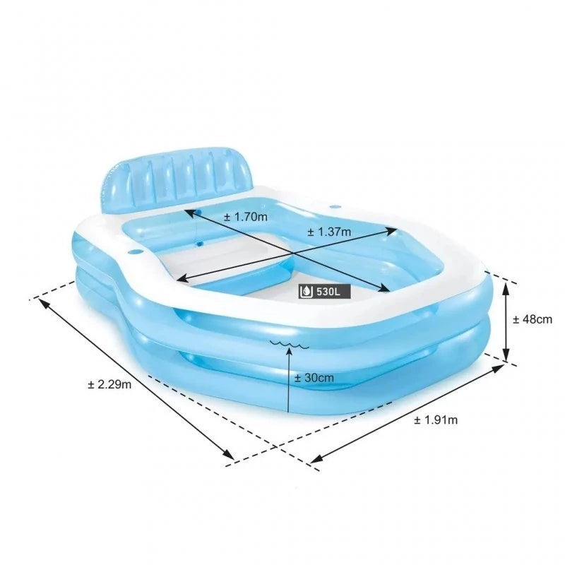 Intex Wet Set Collection Covered Kiddie Pool – Shaded, Spacious Fun for Kids (Ages 3+)
