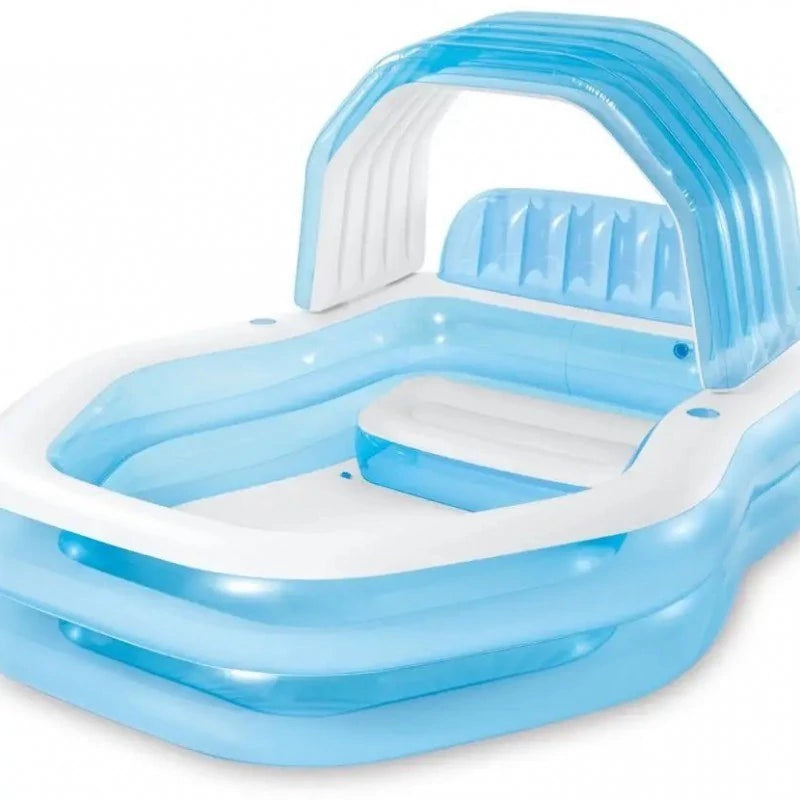 Intex Wet Set Collection Covered Kiddie Pool – Shaded, Spacious Fun for Kids (Ages 3+)