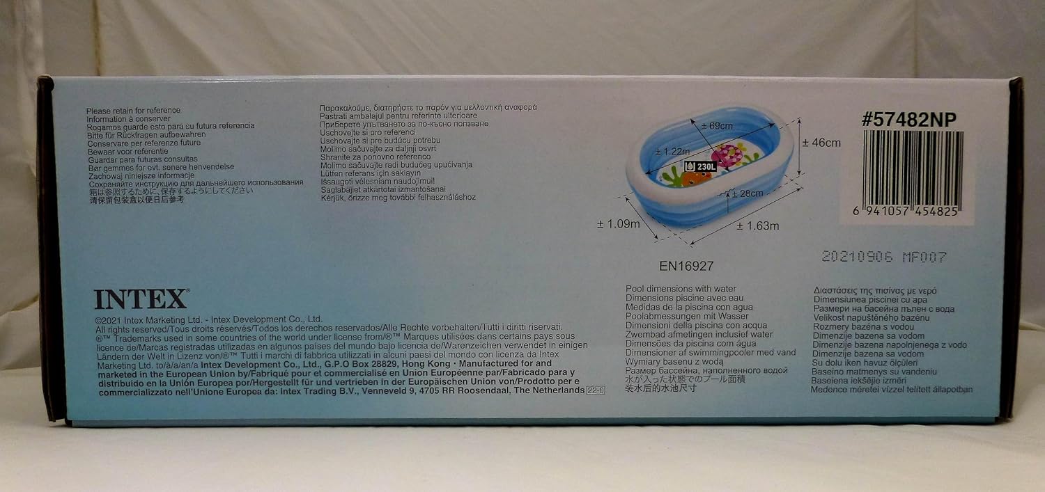 Intex 57482NP Oval Whale Fun Pool (ASSSORTED MODEL)