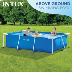 Intex Metal Frame Pool Rectangular 3 Mt x 2 Mt 28272 – Spacious, Durable & Family-Friendly Pool