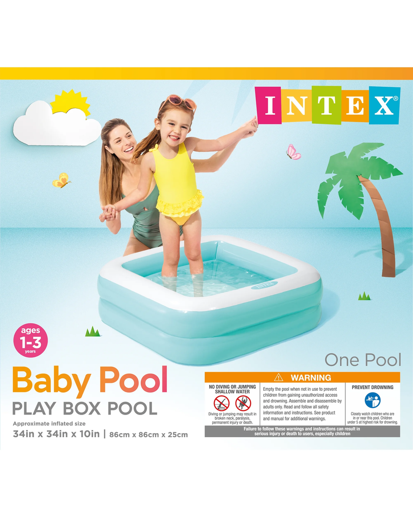 Intex Play Box Pool – Fun, Safe & Perfect for Toddlers (Ages 1–3)