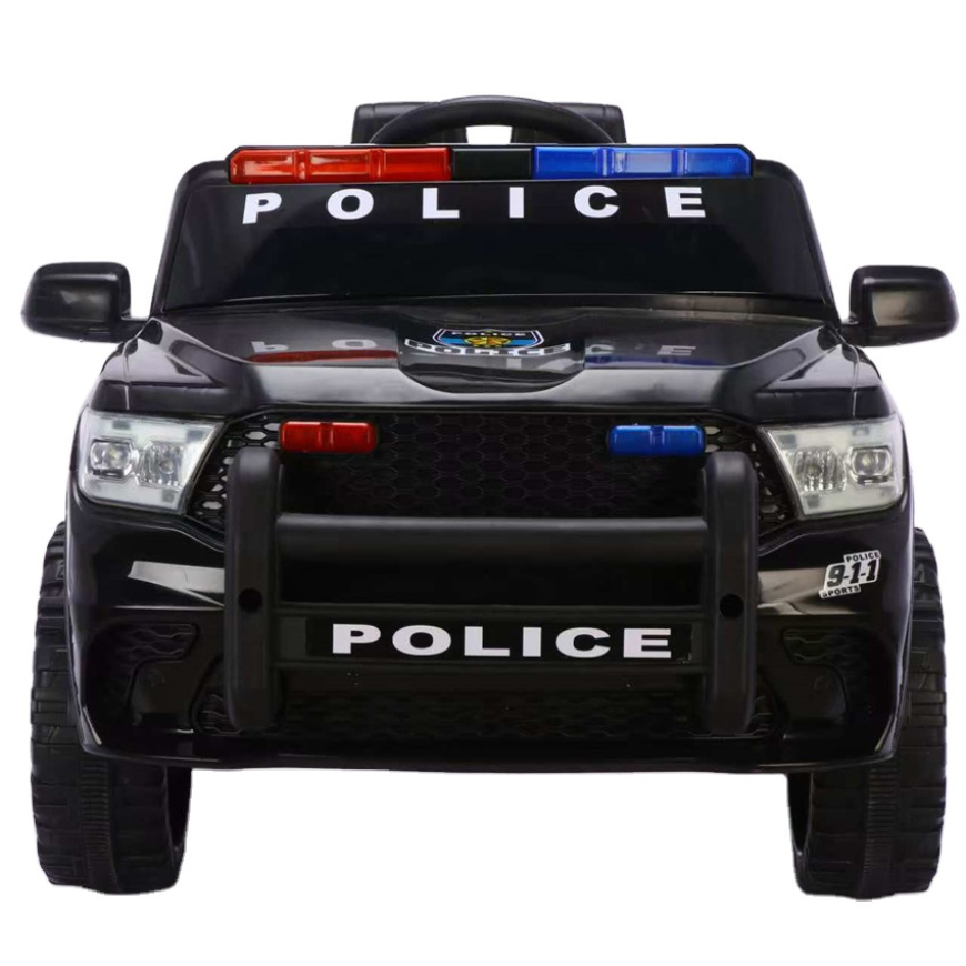 Police Ride-On Car - Battery-Powered  with  Remote Control, Lights, Music & Bluetooth