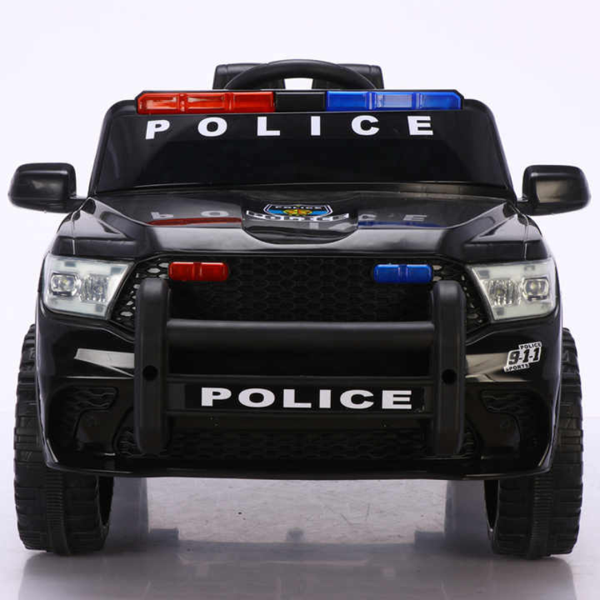 Police Ride-On Car - Battery-Powered  with  Remote Control, Lights, Music & Bluetooth