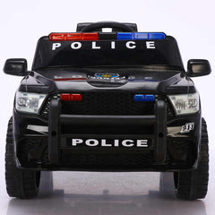 Police Ride-On Car - Battery-Powered  with  Remote Control, Lights, Music & Bluetooth