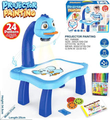 Projector Painting Play Set – Interactive Art Table with Music & 24 Patterns (Ages 3+)