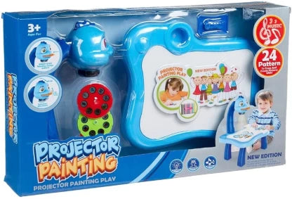 Projector Painting Play Set – Interactive Art Table with Music & 24 Patterns (Ages 3+)