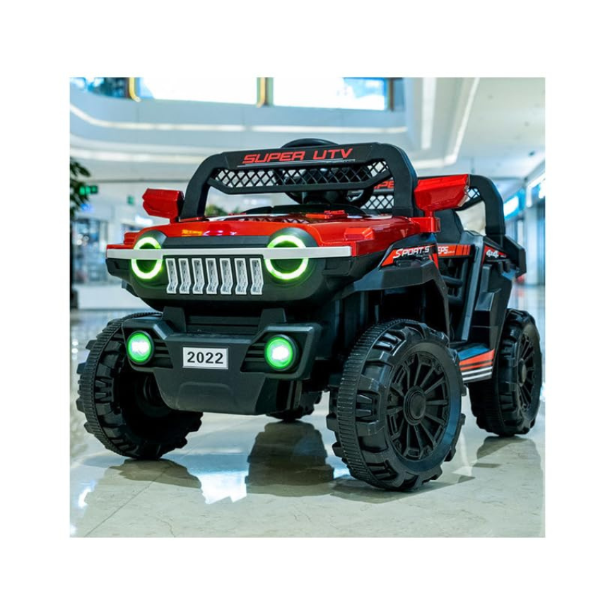 TSMTOY Battery Operated Red Ride on Jeep  for Kids